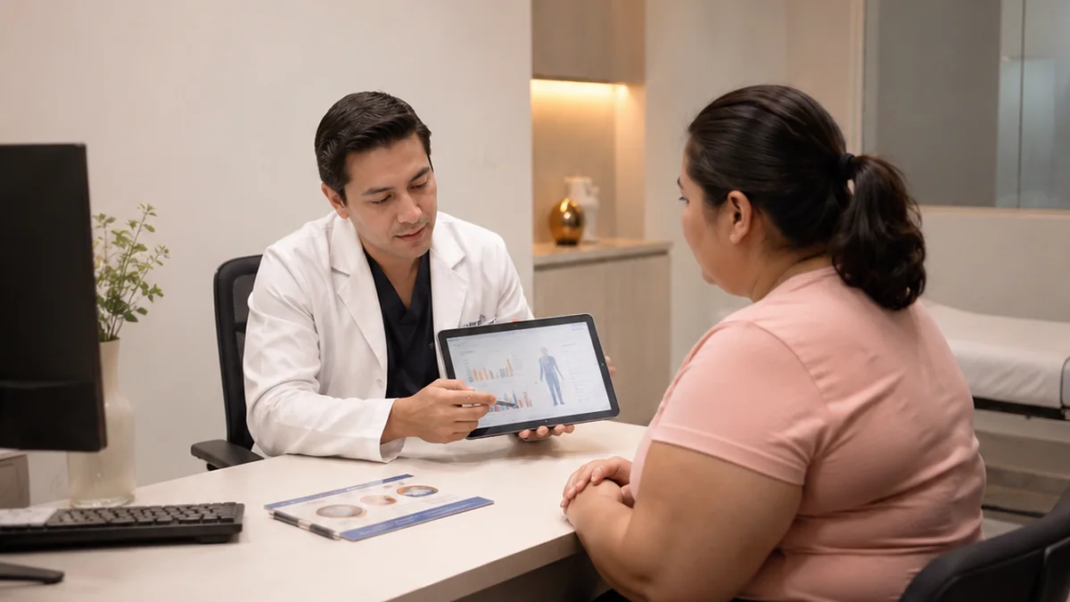 Consulta médica para evaluación de cirugía bariátrica y metabólica